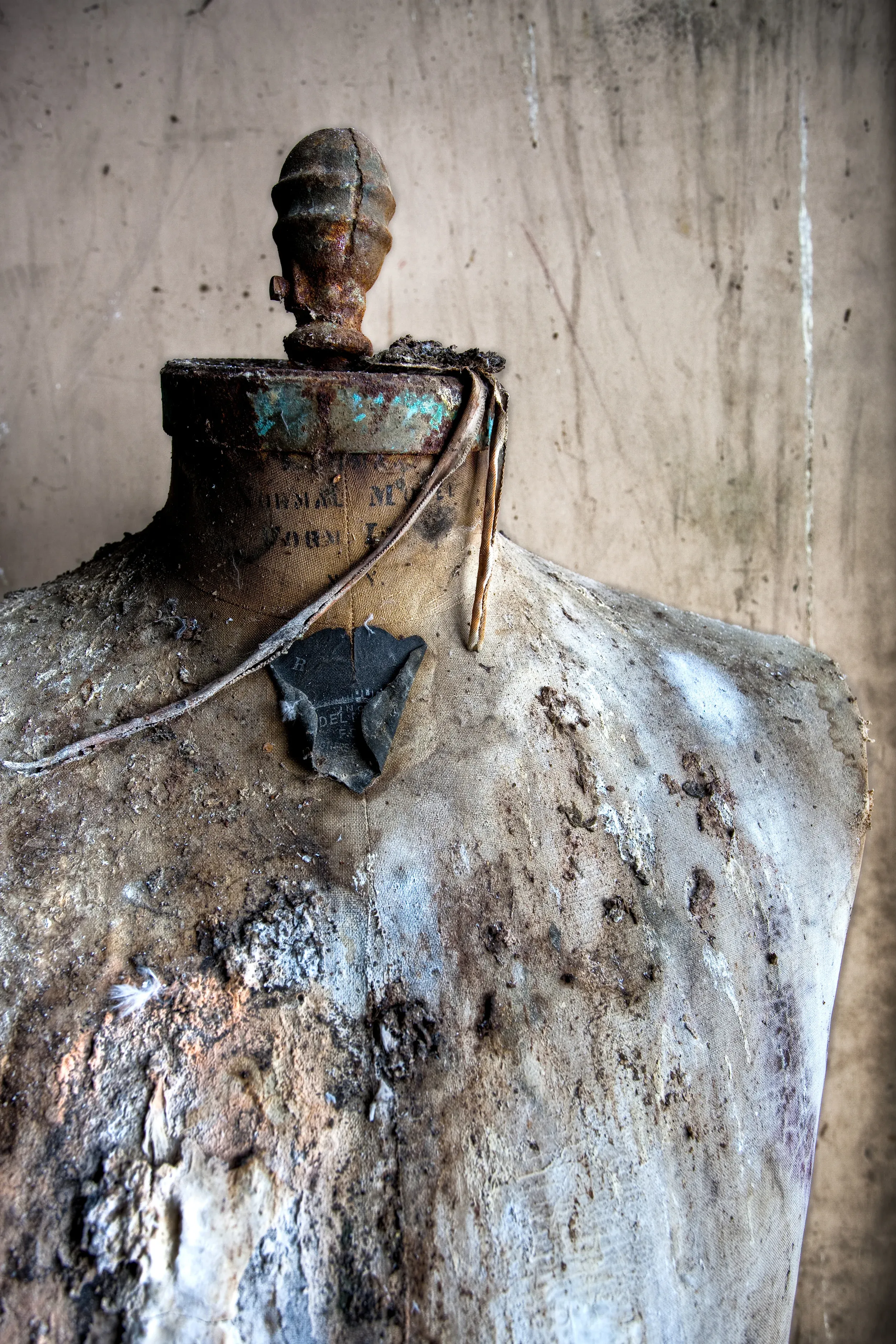 Mannequin in abandoned space