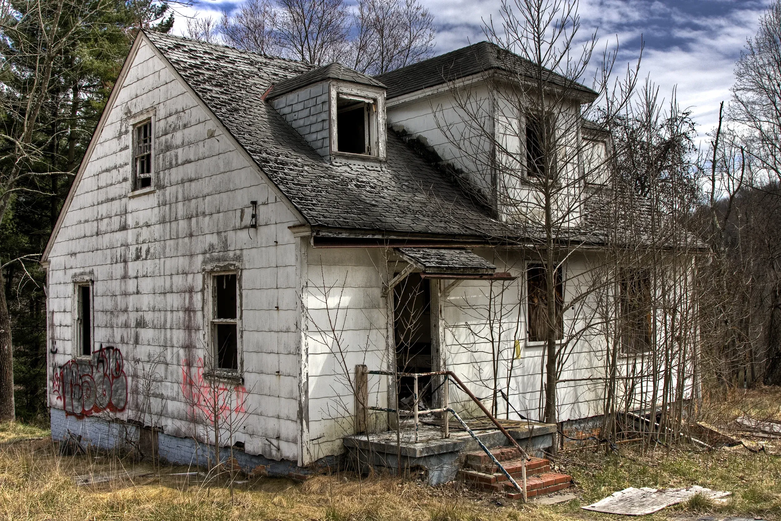 Abandoned house exterior