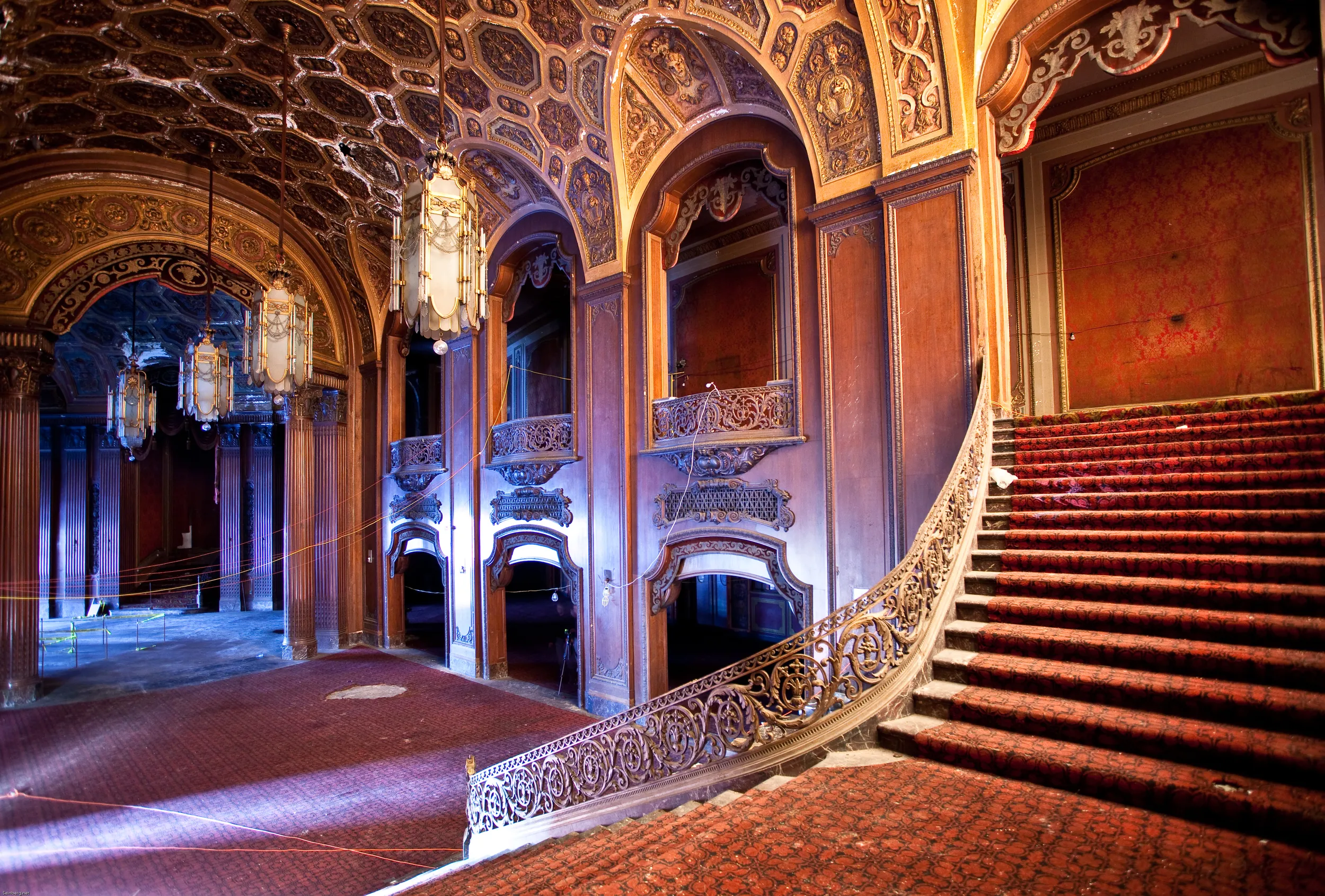 Kings Theatre restoration scaffolding
