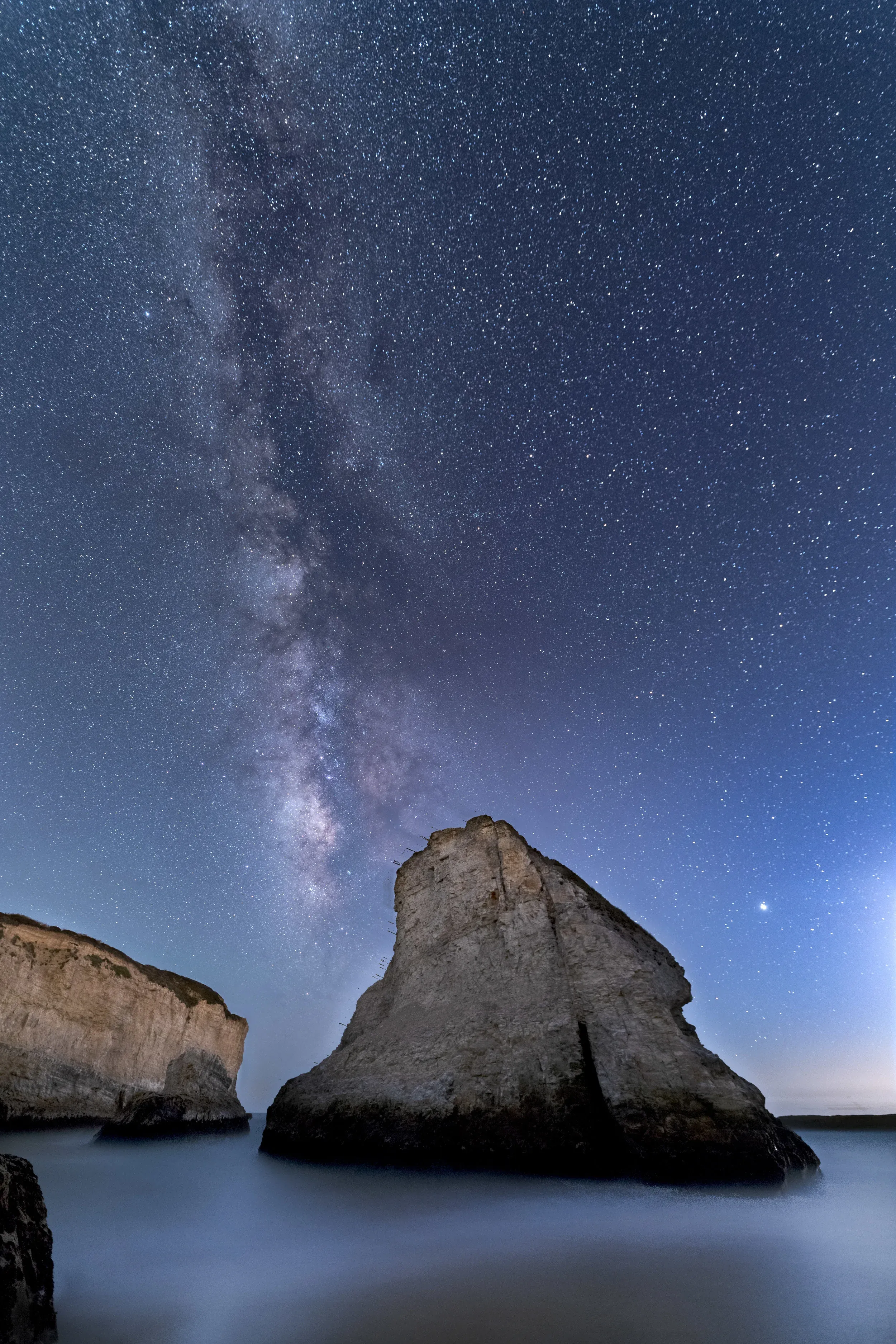Shark Fin Cove from beach level